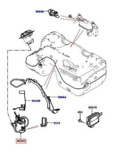 Bomba Elétrica Combustível Land Rover Evoque 2.0t 16v 2011