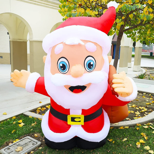 Imagen 1 de 6 de Adornos Navidad Decoracion Iluminado Angel Gigante Exterior