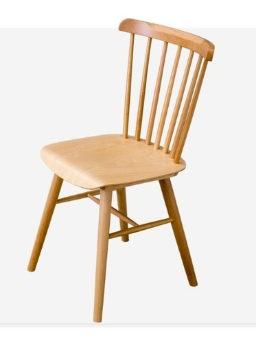 Imagen 1 de 2 de Silla Para Comedor De Madera Estilo Nordico By Mobelix