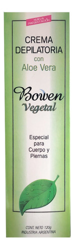 Crema Depilatoria Bowen Vegetal Cuerpos Y Piernas X 120g Tipo de piel Todo tipo