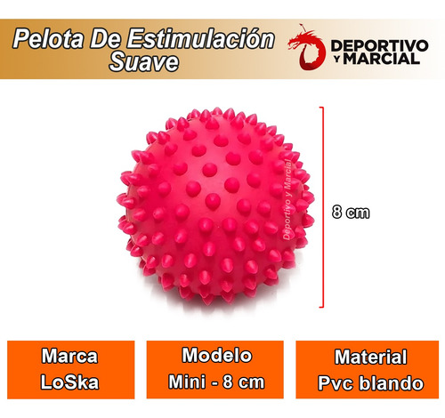 Imagen 2 de 9 de Pelota Estimulacion Con Pinches Masajes Rehabilitacion En3x