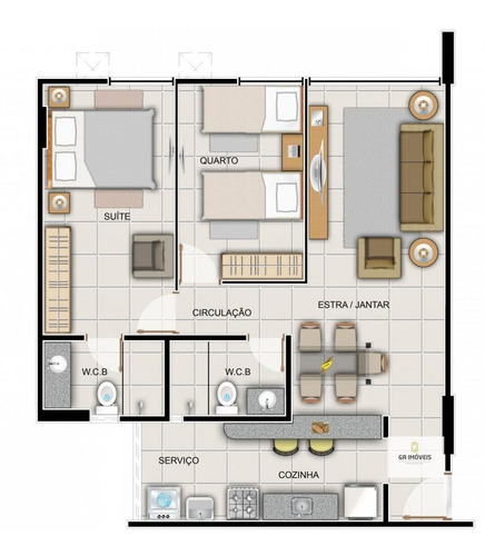 Imagem 13 de 13 de Apt Novo Na Jatiúca 2 Quartos Sendo 1 Suíte Área De Lazer Completa A Partir De 321mil !! - 278