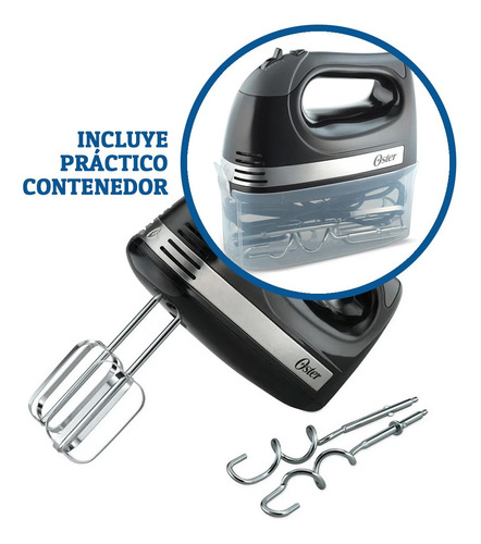 Batidora De Mano Oster 2600 Color Negro Frecuencia 50 Hz