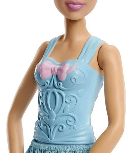 Boneca Colecionável Princesa Menina Loira Cinderela Bailarina - Aula De Ballet - Personagem Do Filme Infantil Em Desenho Cinderella Disney - Mattel Brinquedos