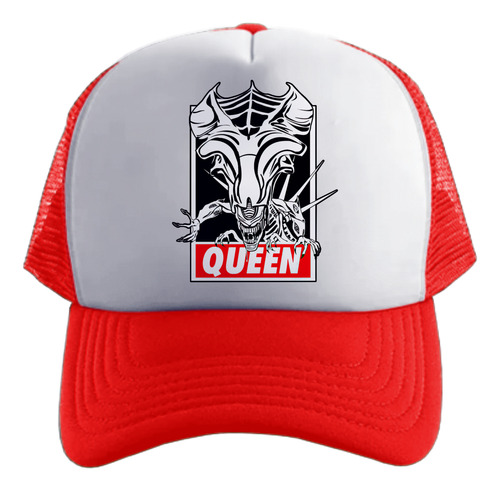 Alien Reina Queen Gorra Friki Tu Eres Rojo Talle Único Regulable Alien Reina Queen