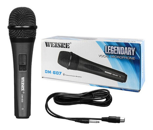 Microfono Para Karaoke Para Equipos De Audio Weisre Dm-607