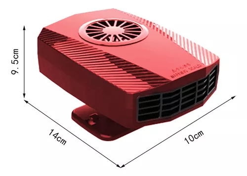 Ventilador Calefactor Para Coche, Desempañador De Rojo