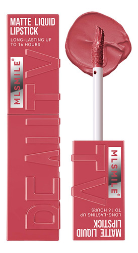 Mlsmile Lapiz Labial Liquido Mate Para Mujer, Brillo De Labi