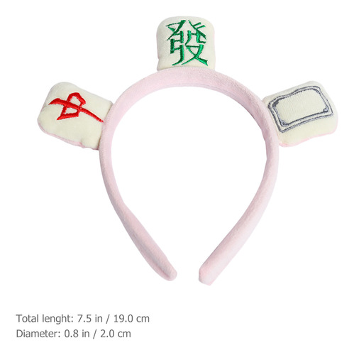 Diademas De Maquillaje Facial Multiusos Mahjong, 4 Unidades