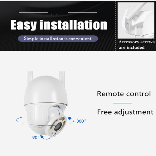 Cámara De Vigilancia 1080p Con Control De Soporte De Cámara