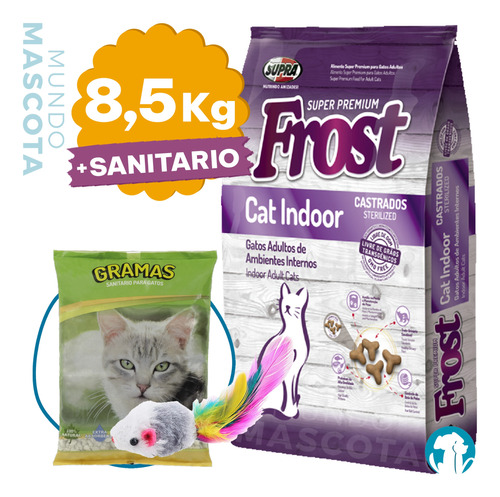 Alimento Frost Cat Indoor Gato Adulto 8,5 Kg + Regalo