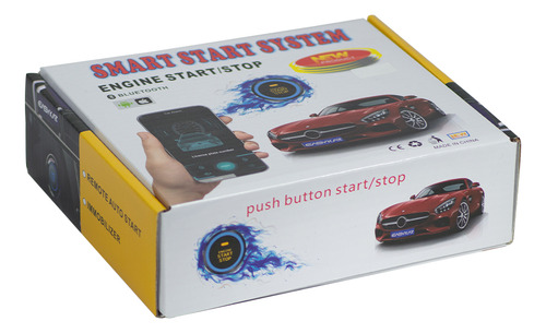 Kit De Boton De Encendido Con Alarma Bluetooth