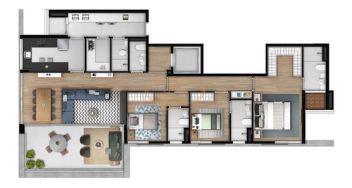 Apartamento Com 3 Dormitório(s) Localizado(a) No Bairro Campo Belo Em São Paulo / São Paulo - 3435:906971