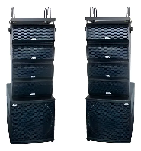 Kit Ativo Line Array 18x 3 + Sub 18 4 Caixas 3000w Vla3000