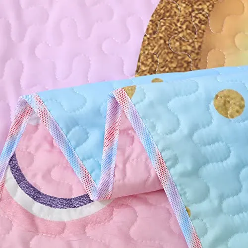 Juego De Cama De Unicornio De Microfibra Suave, Juego D...