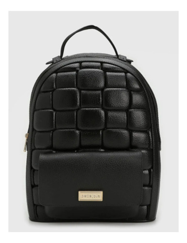 Mochila Petite Jolie Chris Passeio Pj10413 Feminina Preto Tresse
