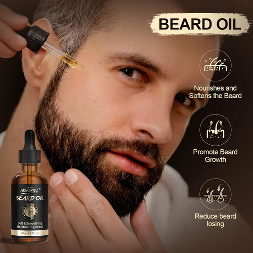 Kit De Crecimiento De Barba Pop Modern.c, Kit De Cuidado De