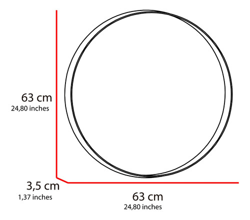 Espejo Áaron Circular
