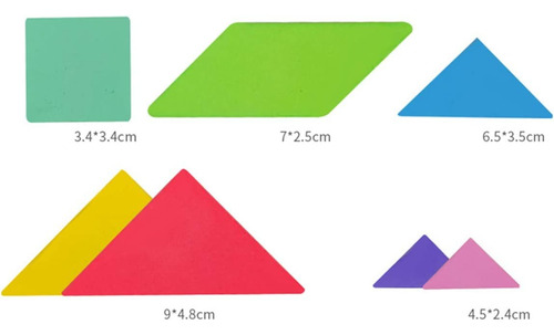 Rompecabezas 3D Zhikubao Rompecabezas de Tangram de 7 piezas