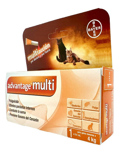 Advantage Multi® anti-pulgas e parasitas para gatos de até 4 kg