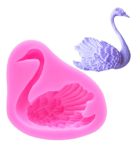 Molde Silicona Cisne Decoracion Tortas Fondant Antiadherente