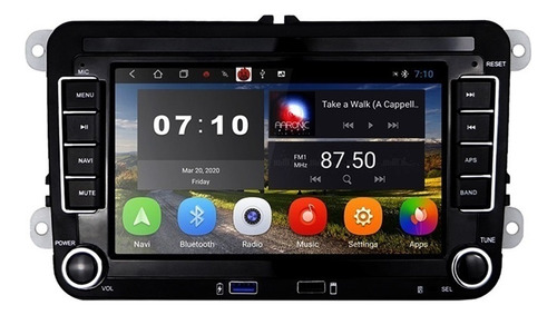 Reproductor 7 Android 10.0 Gps 2+32g For Auto Vw Jetta Polo
