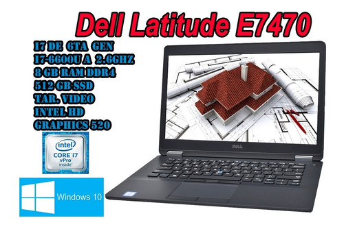 Laptop I7 Dell Latitude 8gb 500gb Grado B (Reacondicionado)