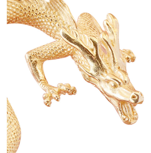 Figurita De Dragón Chino, Escultura De Animal Vintage