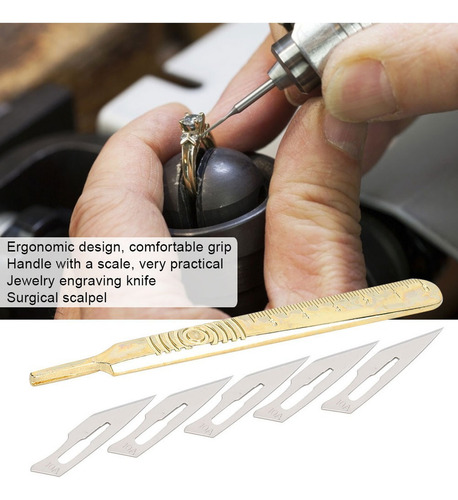 Hojas De Cuchillo Para Grabado De Joyas, Mango, Bisturí Quir