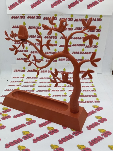 Imagen 6 de 8 de Árbol Porta Anillos Aritos Cadenitas Alhajas Bijiouterie 3d