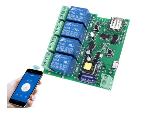 Relé Wifi 4ch 5v Esp8266 Iot E-welink Sonoff