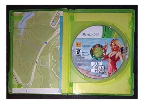 Juego Xbox 360 Grand Theft Auto Five V Con Mapa (Usado)