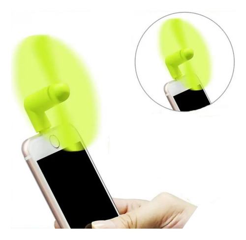 Ventilador Mini Para Celular iPhone 3 En 1 Tipo  C Micro Usb