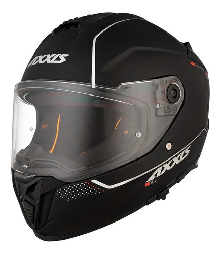 Casco Moto Axxis Hawk Sv Solid By Mt Helmets Doble Visor Md!