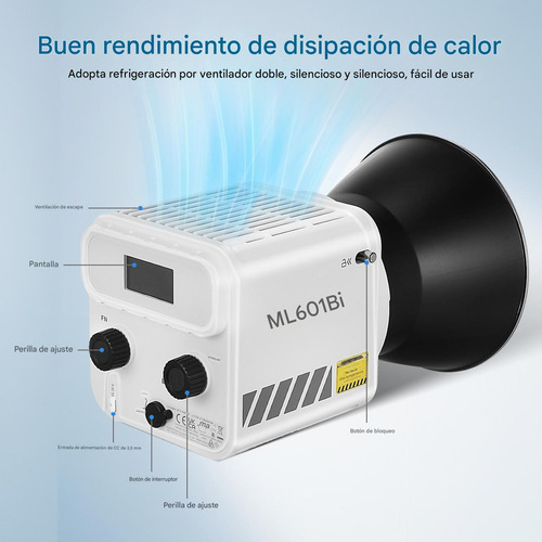 Kit Led De Luz Led Godox Ml60iibi Luz De Video Led De Mano