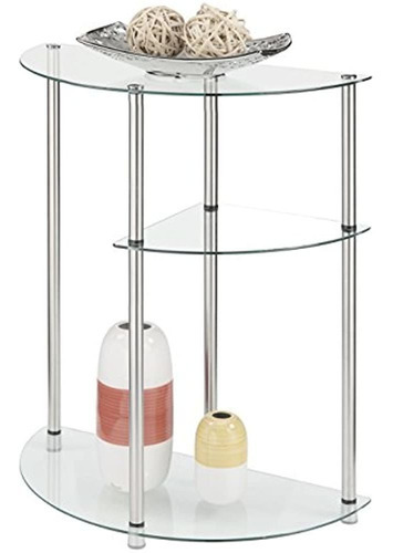 Convenience Concepts Designs2go Classic Glass 3 Tier Display