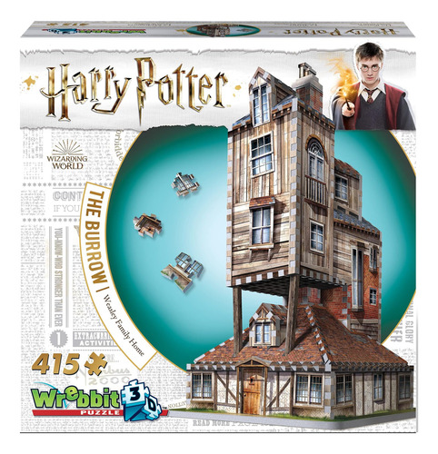 Wrebbit 3d - Rompecabezas 3d De Harry Potter The Burrow Weas
