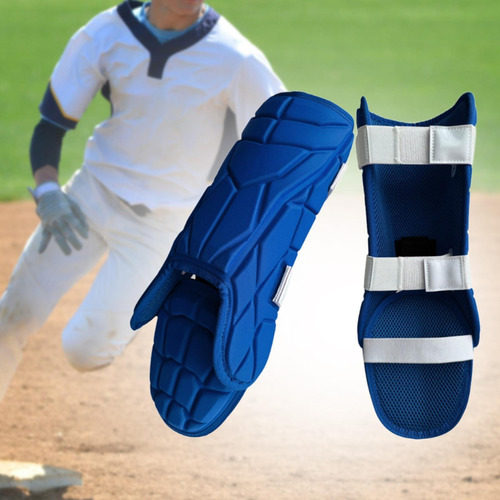 Espinilleras De Béisbol Ajustables Para Adultos, Azul