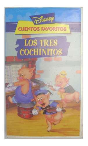 Película Vhs Los Tres Cochinitos Disney, Con Holograma