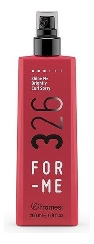 Framesi For Me Spray 326 Shine Me Brightly Curl Rizos 200ml