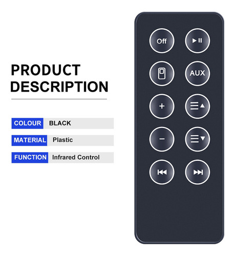 2 Nuevos Controles Remotos De Repuesto Para Sounddock 10 Sd1