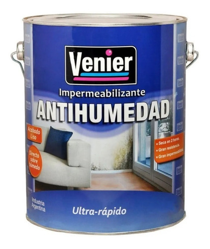 Bloqueador De Humedad Venier X 5 Kg Blanco Liso