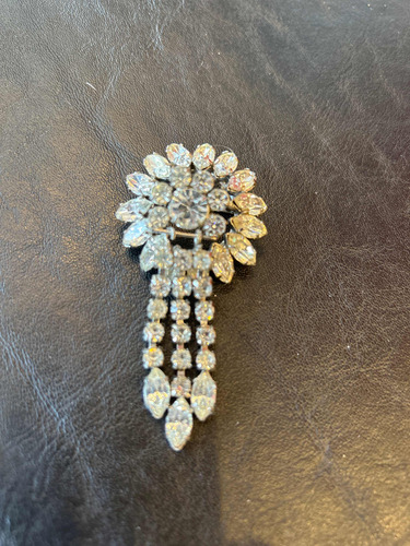 Broche Prendedor Strass Vintage