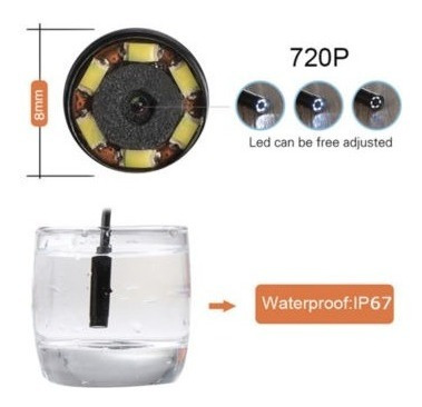 Imagen 4 de 5 de 5m Usb Impermeable Tipo C Cable Rígido Endoscope Inspección