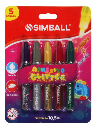 Pegamento Glitter Simball Adhesivo Glitter no tóxico
