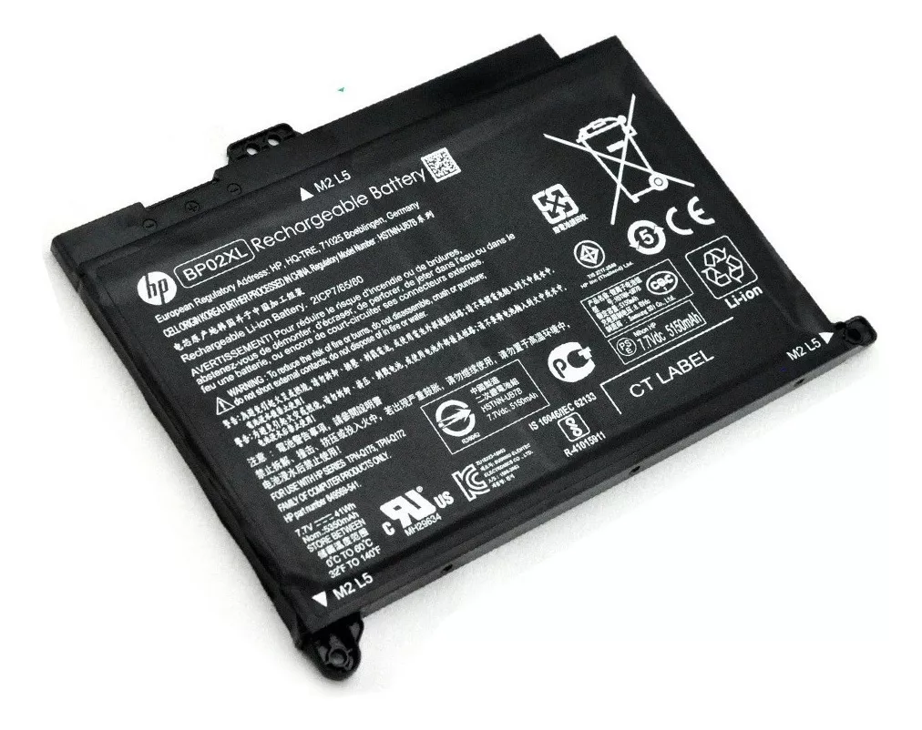 Primera imagen para búsqueda de bateria hp bp02xl