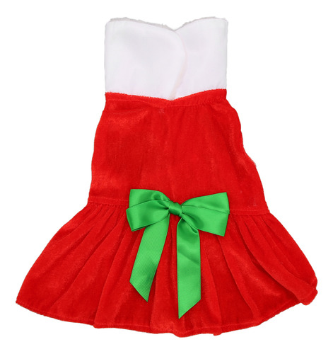 Vestido Navideño Para Mascotas, Elegante Y Bonito Lazo, Bril