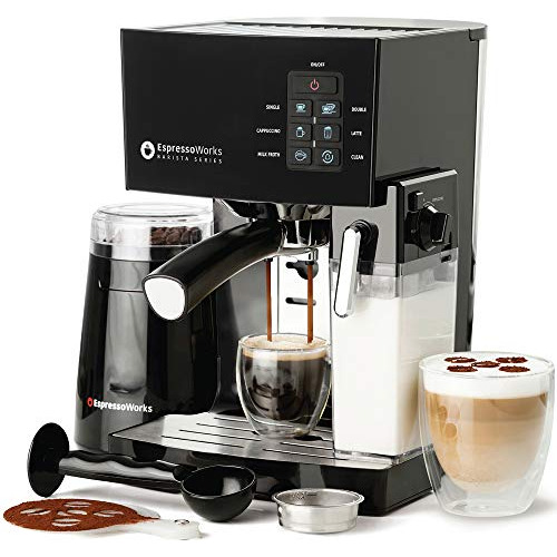 Cafetera Espressoworks - 10 Pc Todo En Uno, 1250w, (negro)