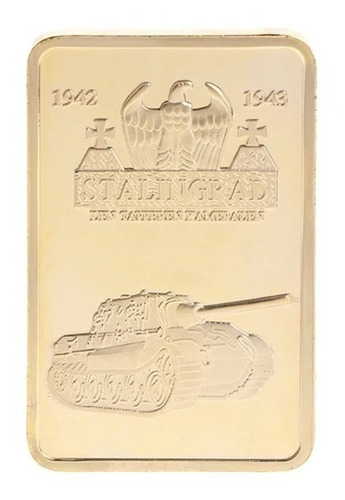 Medalla Lingote Barra Batalla Stalingrado Con Regalo