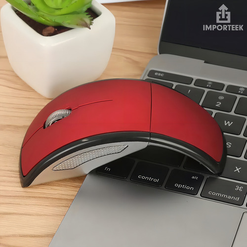 10pz Mouse Raton Inalambrico Ergonomico Plegable Laptop